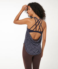 Crossed at the Back Running Sports Tops Mssza