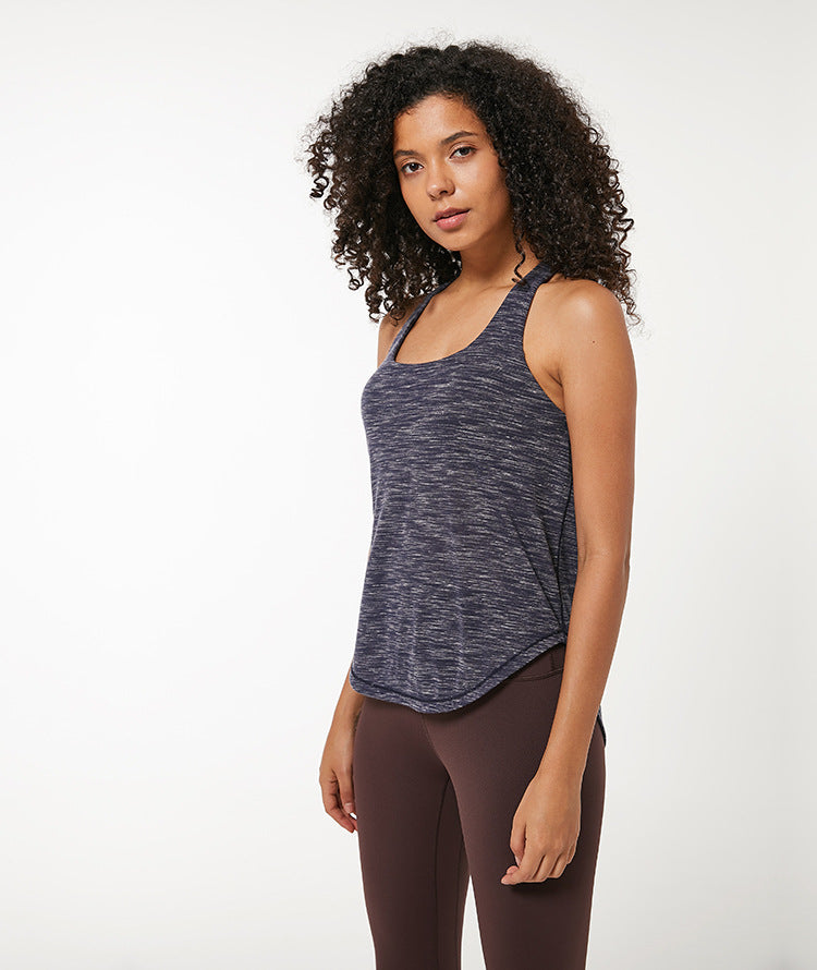 Crossed at the Back Running Sports Tops Mssza