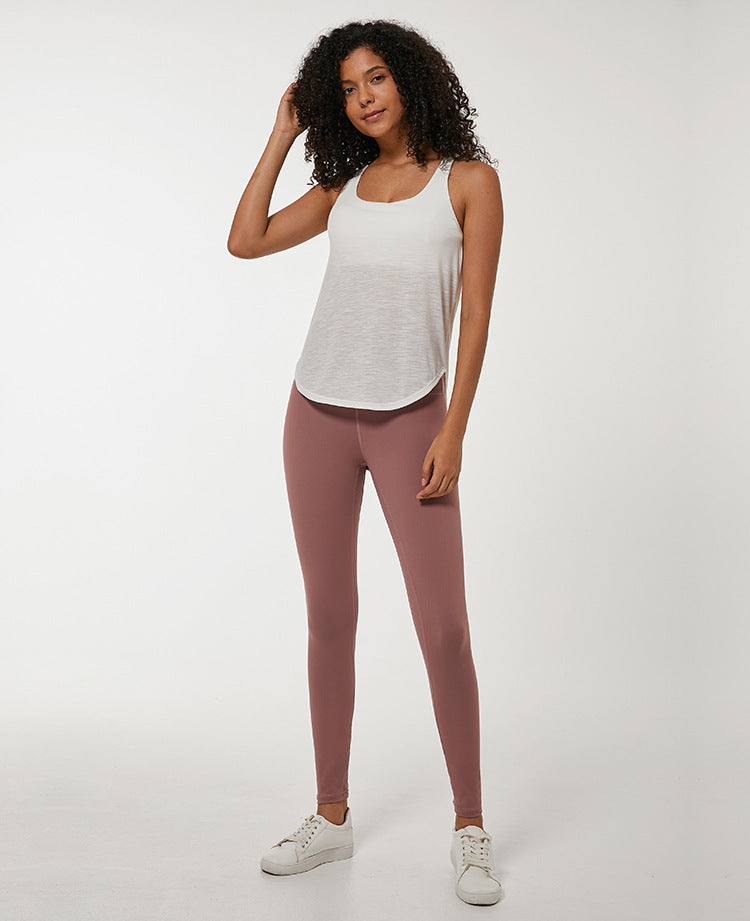 Crossed at the Back Running Sports Tops Mssza