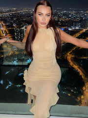 Fringe  Sleeveless Tank Dress Mssaz Desses
