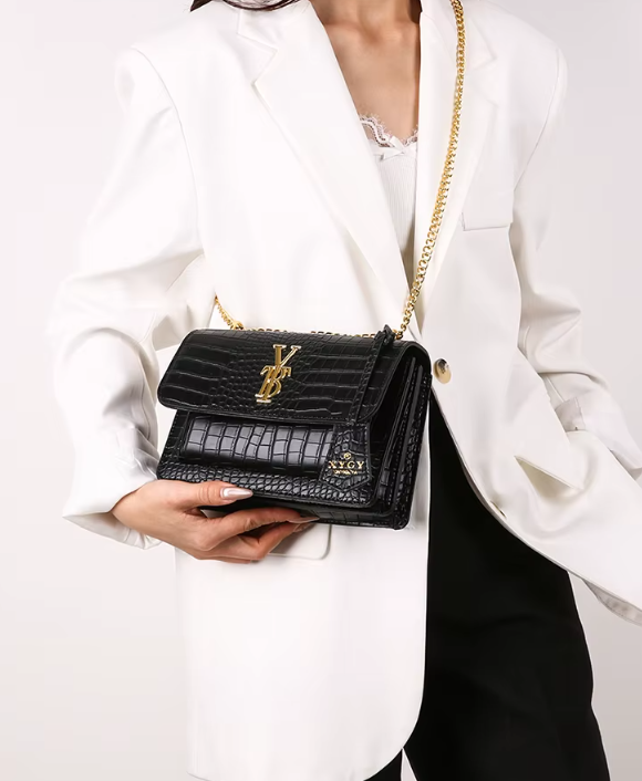 Crystal Chic Vintage Minimalist Evening Clutch Purse Bag Mssza