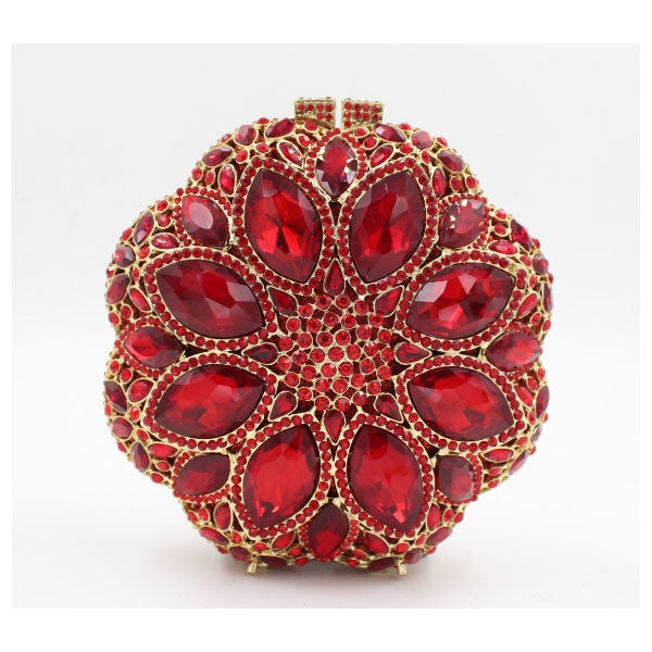 Crystal Evening Metal Party Clutches Mssza