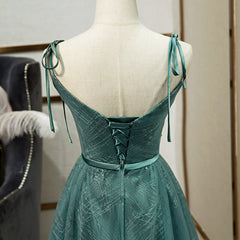 Long Straps Spaghetti Tulle Evening Gown Prom Dresses Mssaz Desses