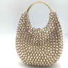 Crystals Rhinestone Gems Wedding Bridal Top Handle Clutch Purse Bag Mssza
