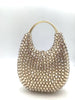 Crystals Rhinestone Gems Wedding Bridal Top Handle Clutch Purse Bag Mssza