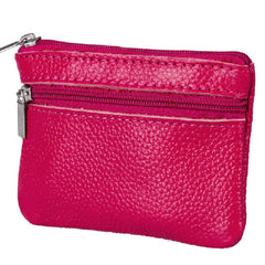 Cute Candy Color Coin Key Holde Zip Leather Wallet Mssza