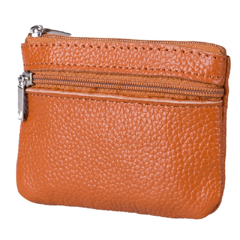 Cute Candy Color Coin Key Holde Zip Leather Wallet Mssza