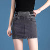 Cute Denim High Waist Coquette Mini With Pocket Chubby Jeans Skirts Mssza