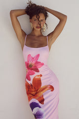 DEIA Midi Dress Multi Flower Mssaz Desses