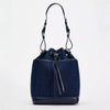 Denim Hand Bill Shoulder Canvas Bucket Bag Mssza