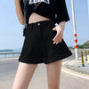 Denim High Waist Cotton Wide-leg Student Mini Jean Shorts Mssza