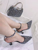 Design Style Shoes with Matching Bag Set Mssza