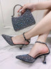 Design Style Shoes with Matching Bag Set Mssza