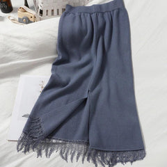 Design Pencil Slim Elastic Body con Sweater Skirt Mssza