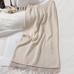 Design Pencil Slim Elastic Body con Sweater Skirt Mssza