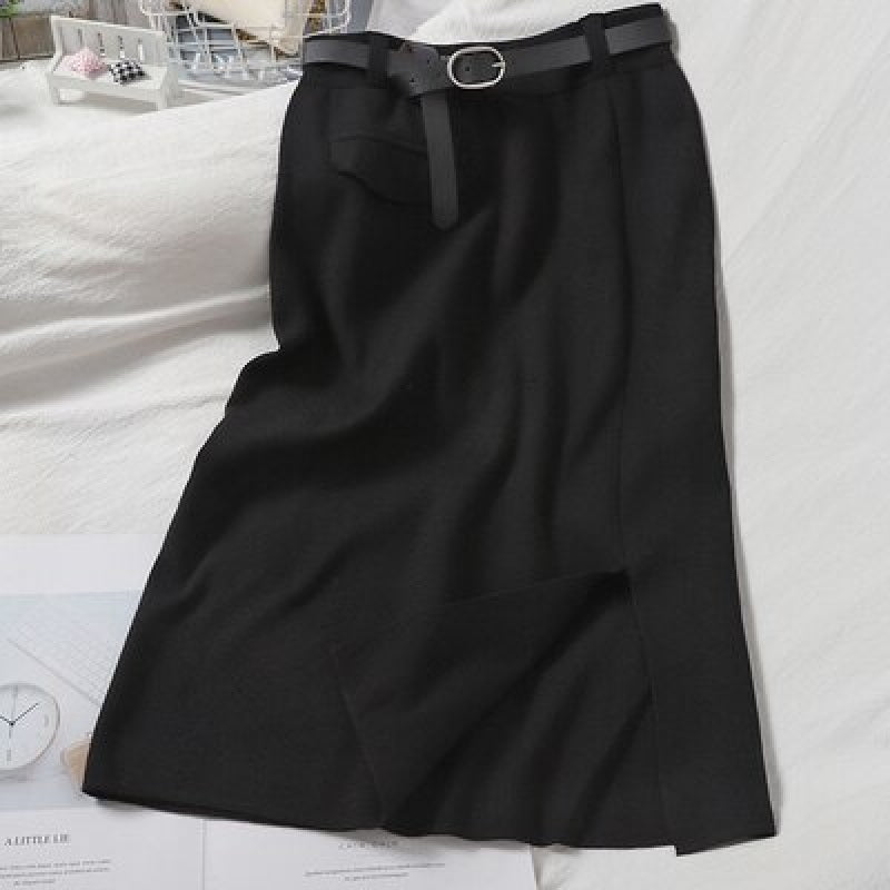 Design Solid Slim Pencil High Waist Body con Street wear Skirt Mssza