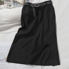 Design Solid Slim Pencil High Waist Body con Street wear Skirt Mssza