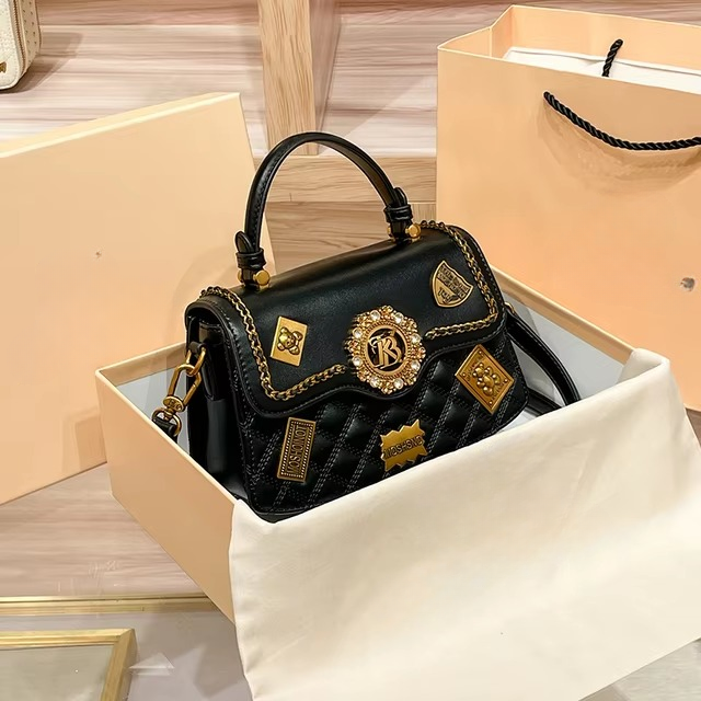 Designer High- End Texture Single Shoulder Crossbody Handbag Mssza