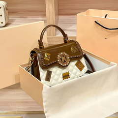 Designer High- End Texture Single Shoulder Crossbody Handbag Mssza