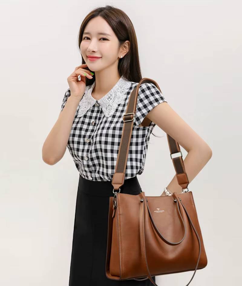 Designer High-capacity Silt Pocket Soft Leather Luxury Crossbody Hand Bags Mssza