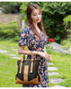 Designer Leather Patchwork Large Capacity Tote Shoulder Handbag Mssza
