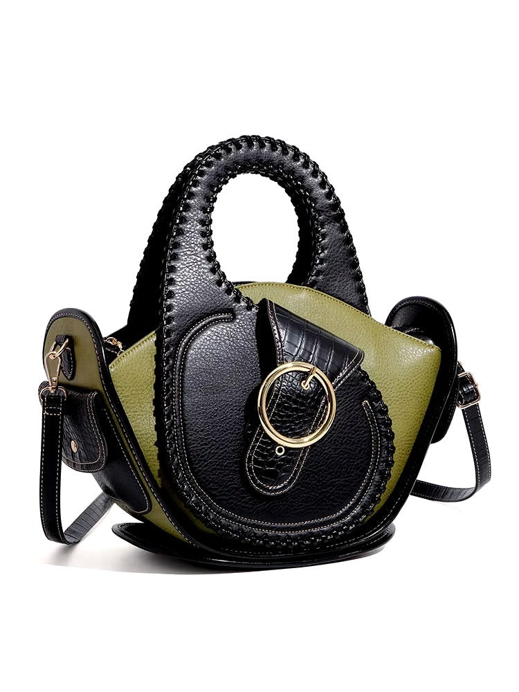 Designer Luxury High-end Leather Large Capacity Multi-layer Handbag Mssza