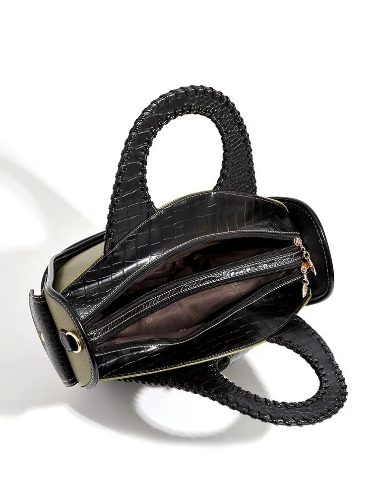 Designer Luxury High-end Leather Large Capacity Multi-layer Handbag Mssza