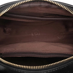 Designer Multi Zipper Simple Solid Color Shoulder Bag Mssza