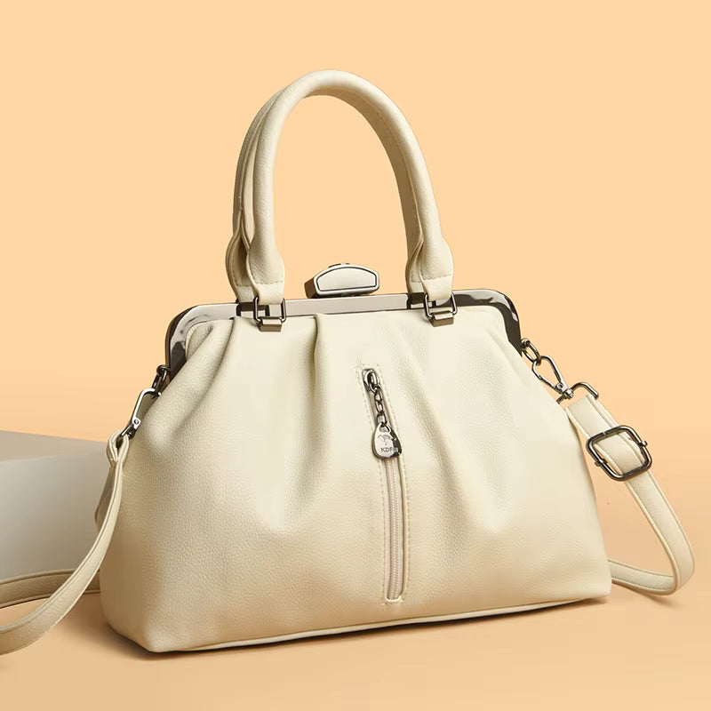 Designer Real Leather Handbag Leisure Casual Tote Crossbody Bags Mssza