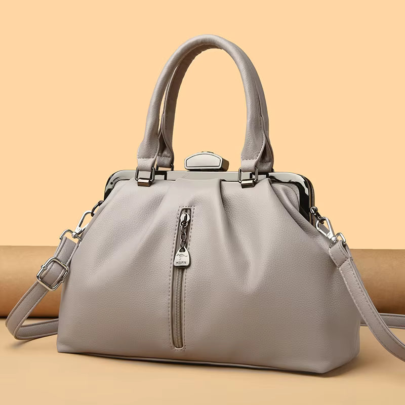 Designer Real Leather Handbag Leisure Casual Tote Crossbody Bags Mssza