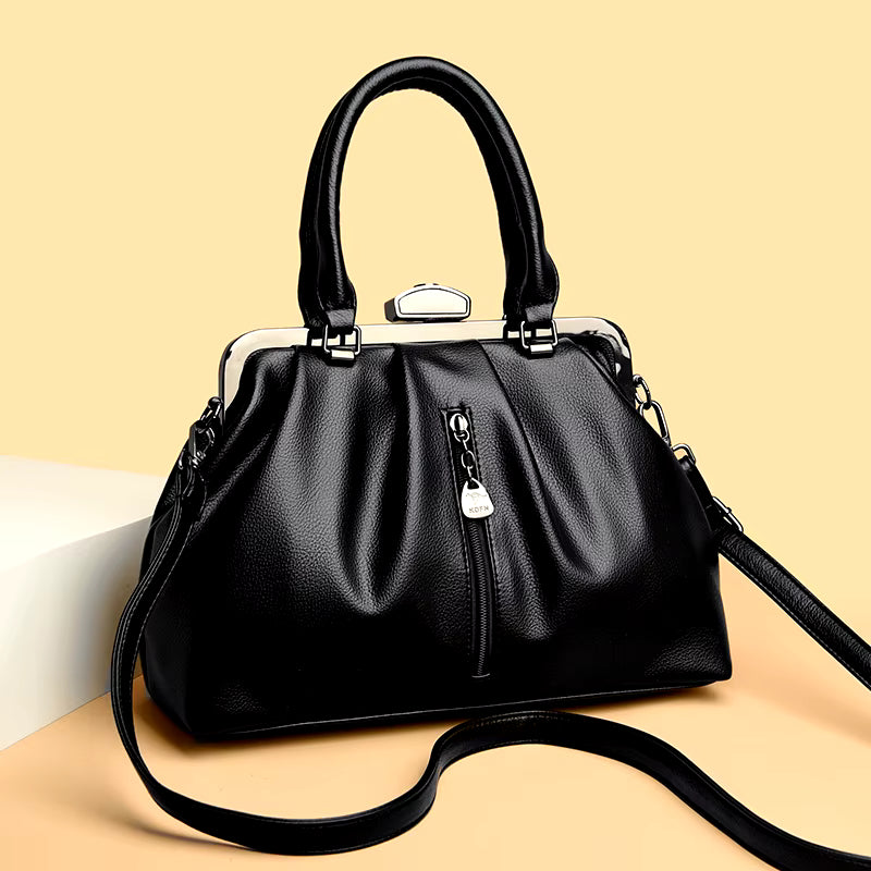 Designer Real Leather Handbag Leisure Casual Tote Crossbody Bags Mssza
