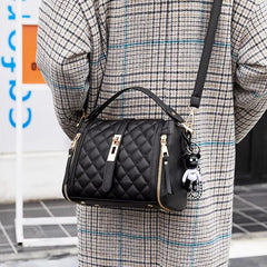 Diamond Lattice Bucket Bag Argyle Cross body Handbag Mssza