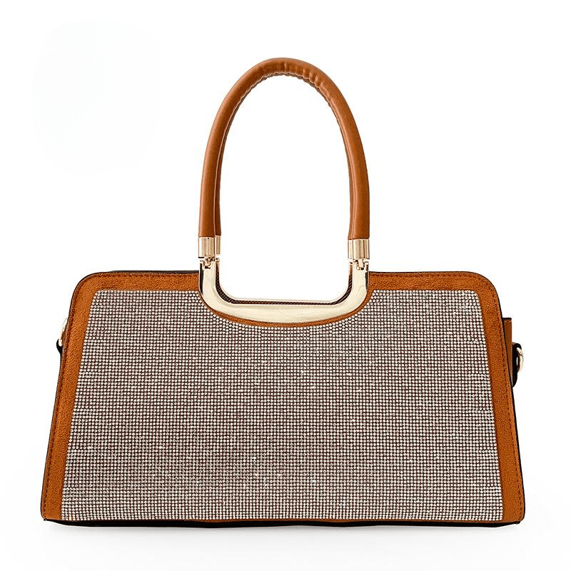 Diamond Top-Handle Bags Large Capacity Crystal Shoulder Crossbody Handbags Full Of Diamond Glitter Brand Luxury Woman Bag 335X110X180mm Mssza