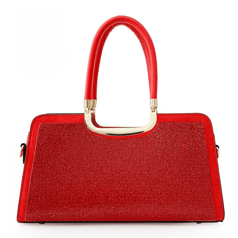Diamond Top-Handle Bags Large Capacity Crystal Shoulder Crossbody Handbags Full Of Diamond Glitter Brand Luxury Woman Bag 335X110X180mm Mssza