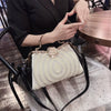 Diamonds Genuine Leather Pearl Clip Crossbody Shoulder Party Evening Bags Mssza