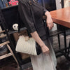 Diamonds Genuine Leather Pearl Clip Crossbody Shoulder Party Evening Bags Mssza