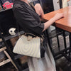 Diamonds Genuine Leather Pearl Clip Crossbody Shoulder Party Evening Bags Mssza
