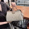 Diamonds Genuine Leather Pearl Clip Crossbody Shoulder Party Evening Bags Mssza