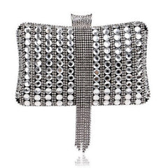 Diamonds Metal Wedding Clutch Mssza