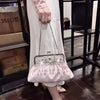 Luxury Elegant Diamonds Tassel Leather Chain Single Shoulder Banquet Evening Bags Mssza