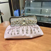 Luxury Elegant Diamonds Tassel Leather Chain Single Shoulder Banquet Evening Bags Mssza