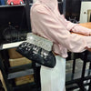 Luxury Elegant Diamonds Tassel Leather Chain Single Shoulder Banquet Evening Bags Mssza