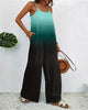 Digital Printing Color Gradient Sleeveless Casual Baggy Jumpsuit Mssza