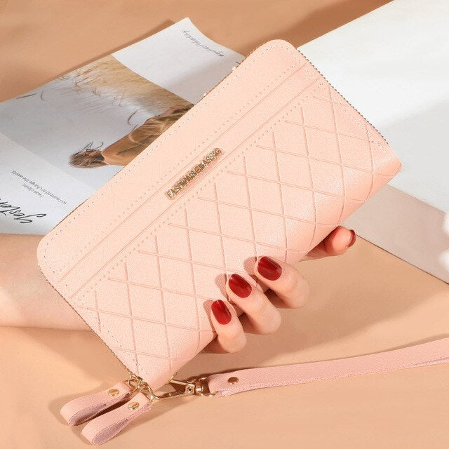 Double Zipper All-Match Card Holder Wallet Mssza