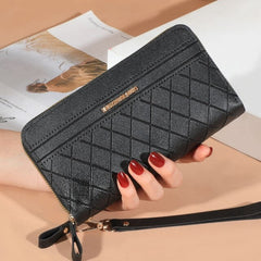 Double Zipper All-Match Card Holder Wallet Mssza
