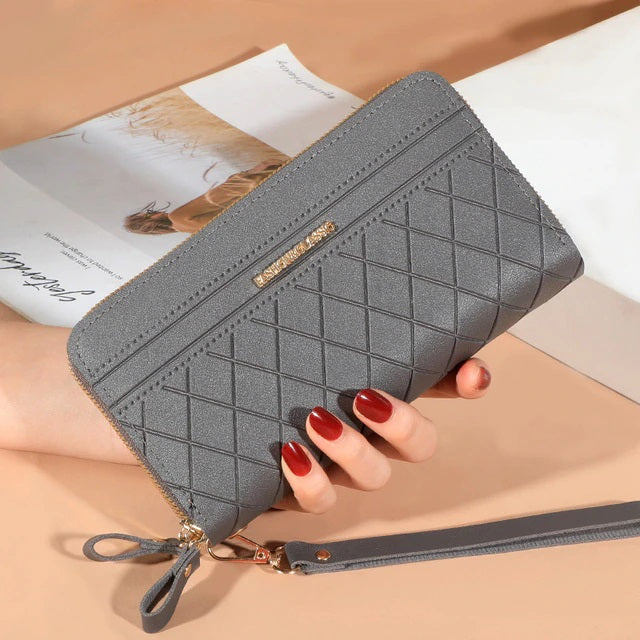 Double Zipper All-Match Card Holder Wallet Mssza