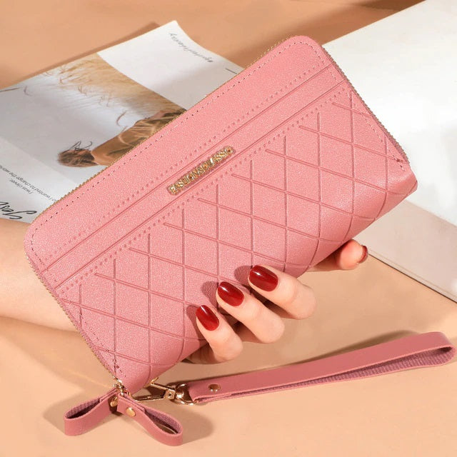 Double Zipper All-Match Card Holder Wallet Mssza