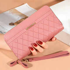 Double Zipper All-Match Card Holder Wallet Mssza