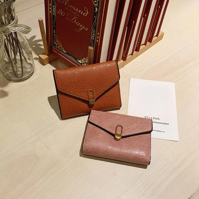 Durable PU Leather Casual Short Wallets Mssza