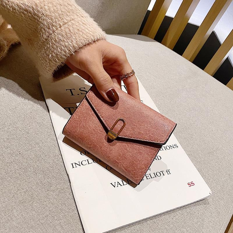Durable PU Leather Casual Short Wallets Mssza